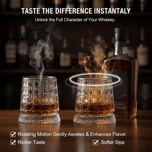 🍻The Zenith 360° Kinetic Crystal Whiskey Tumbler